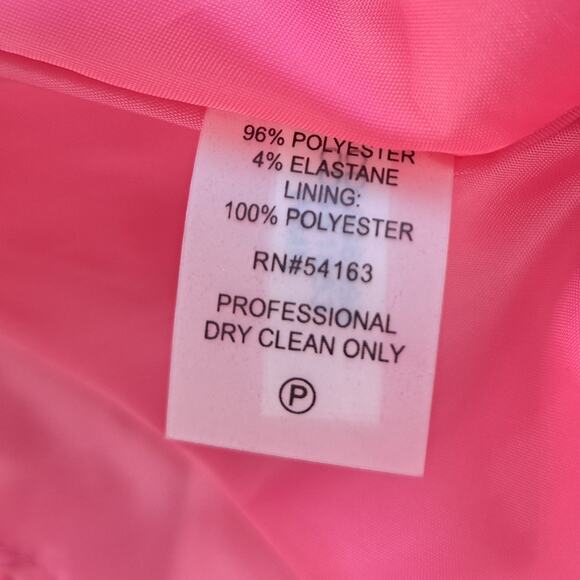 CALVIN KLEIN Red Satin Midi Cocktail Dress Sz 10 Sweetheart High Low X Back - Picture 8 of 9